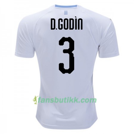 Fotball-VM 2018 Uruguay drakt D.Godin 3 Bortetrøye